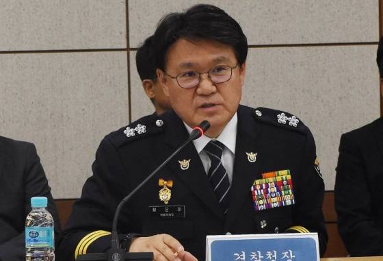 황운하 의원 대전지방경찰청장 당시 모습 ./사진=뉴시스