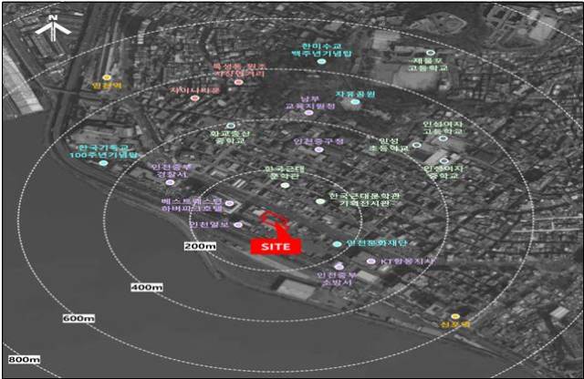 ▲인천 개항장 공영주차장 위치 ⓒ인천광역시