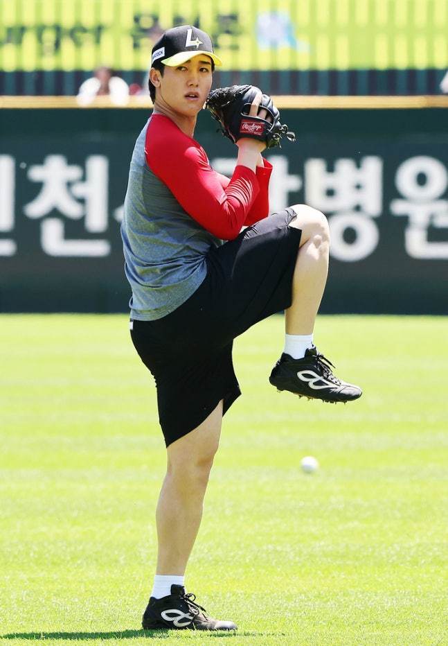 SSG 대체 외국인 투수 긴지로.(SSG 랜더스 제공)