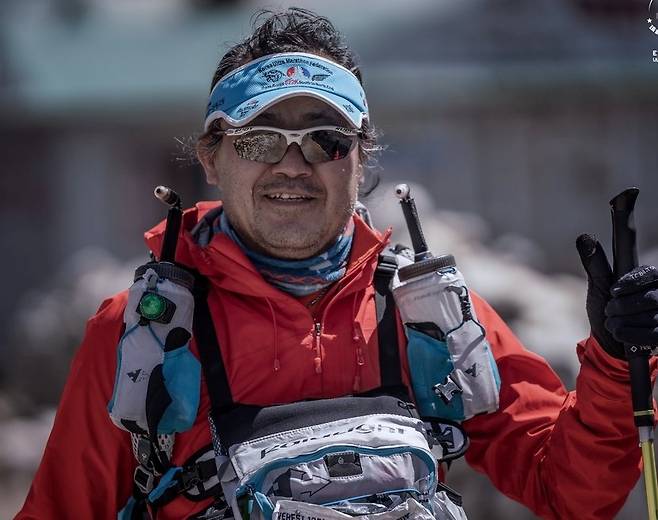 박길수 대표가 2019년 에베레스트 135마일(217km) 익스트림 트레일러닝에 출전해 제한시간(150시간)보다 빠른 144시간에 완주했다. 박길수 대표 제공