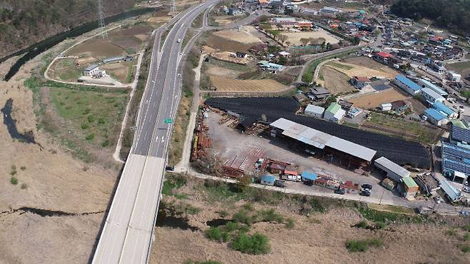 개발제한구역 해당 토지(옥천군 군서면) (사진=충북도 제공)