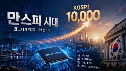 /ChatGPT로 생성한 '만스피 시대'를 이룬 한국증시 이미지