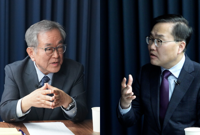 ▲ 김태일 전 장안대 총장(왼쪽), 홍석준 전 국민의힘 국회의원.