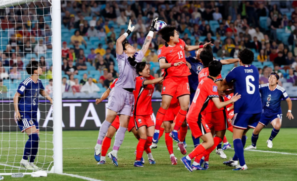 11일 대한민국 U-17 여자 축구대표팀이 중국 쑤저우 타이후 풋볼 스포츠 센터에서 열린 2026 아시아축구연맹(AFC) U-17 여자 아시안컵 8강전에서 일본 U-17 여자 축구대표팀에 0-1로 패했다. /사진= SNS캡처 (AFC U-17 Women's Asian Cup 공식 포토 페이지)