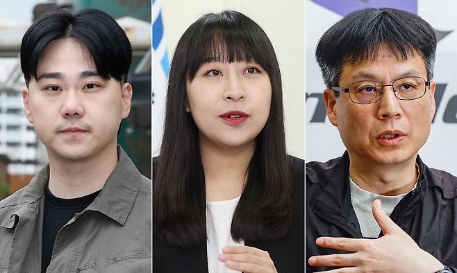 황주영 방배경찰서 형사(왼쪽부터), 민애리 의정부지검 검사, 박주돈 디시인사이드 부사장.