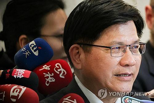 린자룽 대만 외교부장 [로이터 연합뉴스 자료사진. 재판매 및 DB 금지]