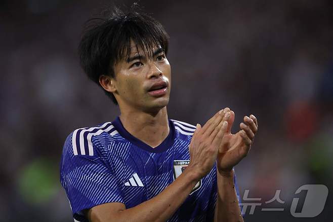 일본 대표팀의 미토마 ⓒ AFP=뉴스1