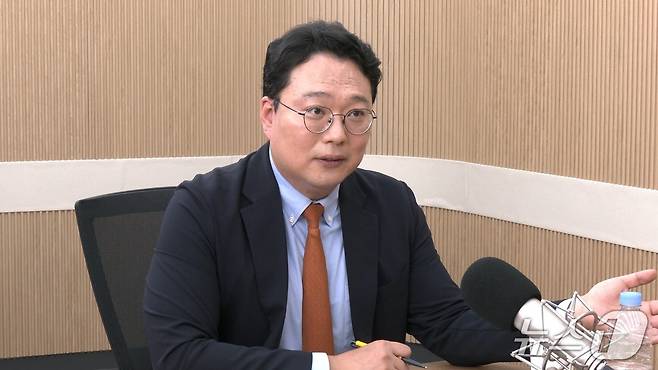 천하람 개혁신당 원내대표가 뉴스1TV 팩트앤뷰에 출연해 질문에 답하고 있다. 2026.5.12./뉴스1