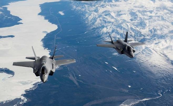 초계 비행 중인 F-35A. 사진 제공=미 공군