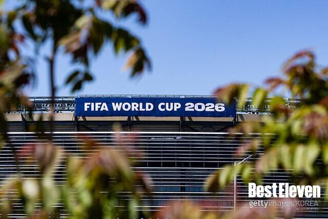 2026년 FIFA 북중미 월드컵 개막을 앞둔 미국 뉴욕 뉴저지주 매트라이프 스타디움