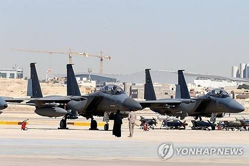 사우디 전투기. 로이터 연합뉴스 자료사진.