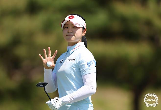 승리를 거둔 유현조. 사진 제공=KLPGA