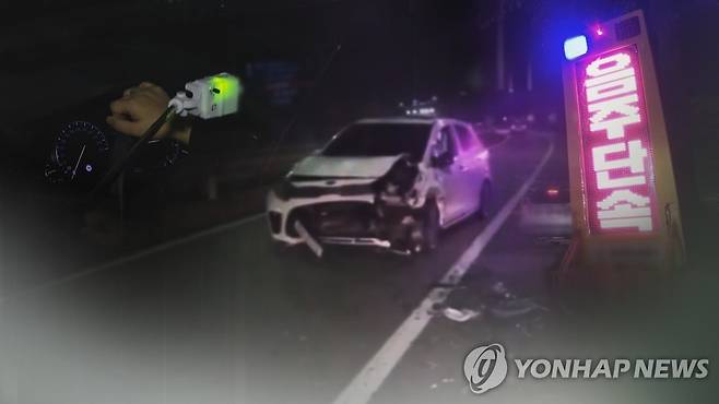 음주사고 CG 본 기사 내용과 관련 없음. [연합뉴스TV 제공]