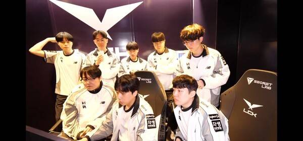 14일 서울 종로구 그랑서울 롤파크 LCK아레나에서 열린 2026 LCK 정규 시즌 2라운드 2경기 1세트에서 KT 롤스터는 키움 DRX를 상대로 완승을 거두며 먼저 1승을 선취했다.(KT 롤스터 & 키움 DRX=1:0). /사진=네이버 치지직 라이브영상 캡처