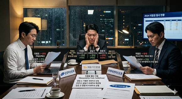 자산운용사의 의결권 행사 [사진=제미나이 생성 이미지]