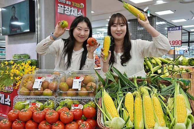 [서울=뉴시스] 롯데마트 강원 찰토마토 초당 옥수수. (사진=롯데마트 제공) *재판매 및 DB 금지