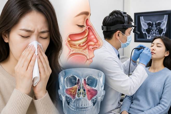 콧물·코막힘, 다 비염일까? [AI가 만든 이미지]