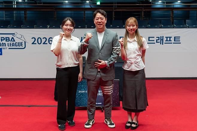 강지은, 강동궁, 최봄이(왼쪽부터) [PBA 제공. 재판매 및 DB 금지]