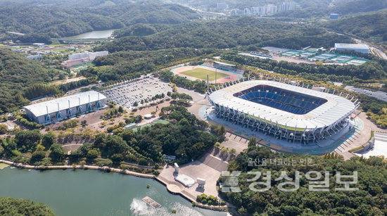 ▲ 울산체육공원 주변시가지 전경. 울산시 제공