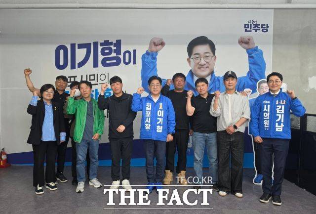 이기형 김포시장 후보와 청소노동자협의회 간담회가 열리고 있다. /이기형 후보 캠프