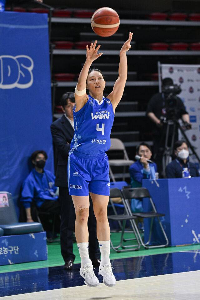 김예진이 슛을 하고 있다./WKBL 제공
