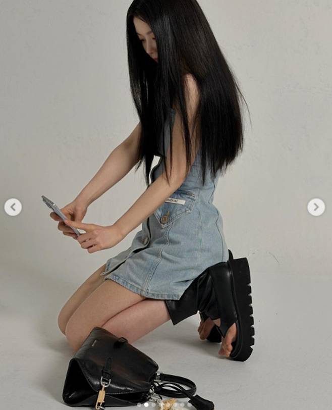 Actor Kim Yoo-jung shared updates on her personal account, showcasing her unchanging beauty and perfect figure even from unique camera angles. Wearing a denim mini dress, Kim Yoo-jung captivated viewers with various poses, including close-up selfies and shots taken from a top-down perspective.In the released photos, Kim Yoo-jung exuded an innocent vibe with her long, straight hair while adding a chic charm by matching it with a black bag. In particular, her distinct facial features and slender legs stood out, looking flawless from every angle.Fans reacted enthusiastically to Kim Yoo-jungs post, expressing their delight at her recent updates. Kim Yoo-jung is currently preparing to star in her next project, the film Revenge Ghost (working title).