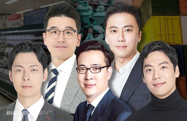 유통업계 주요 기업의 후계자들. 대부분 아들이다/그래픽=비즈워치