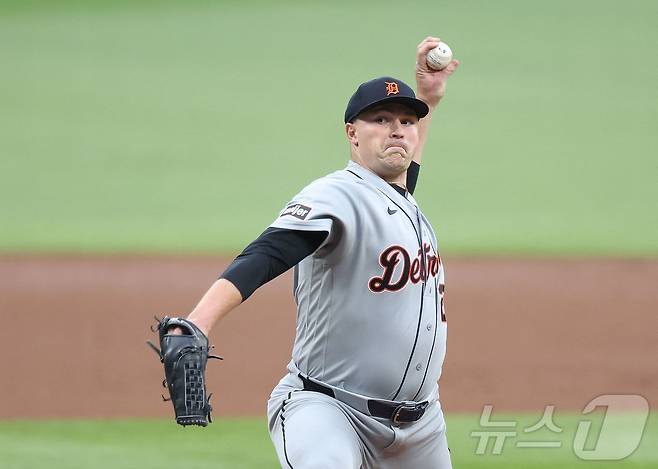 MLB 디트로이트 에이스 타릭 스쿠발. ⓒ AFP=뉴스1