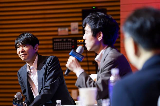 울산과학기술원(UNIST) 토크콘서트에 참석한 이창호 9단과 이세돌 특임교수. /양수열 영상미디어 기자