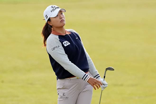 16일 LPGA 크로거 퀸시티 챔피언십 2라운드 선두를 달리고 있는 고진영./AFP 연합뉴스