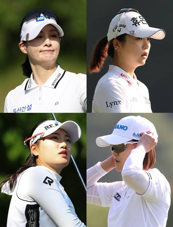 2026년 한국여자프로골프(KLPGA) 투어 제18회 두산 매치플레이에 출전한 박결, 최예림, 노승희, 최은우 프로가 16강전에서 경기하는 모습이다. 사진제공=KLPGA (사진을 무단으로 사용하지 마십시오.)