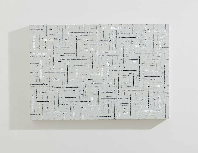 최명영의 작품 평면조건 08-18, 2007, 캔버스 위 아크릴, 112x162㎝. [사진 더페이지갤러리]