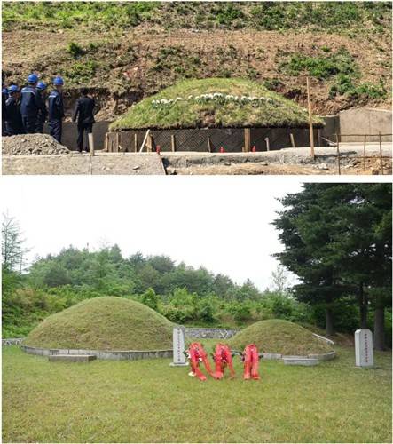 북한이 보수·조성 중인 한국전쟁 참전 중국군 묘지 [주북 중국대사관 소셜미디어 캡처. 재판매 및 DB 금지]