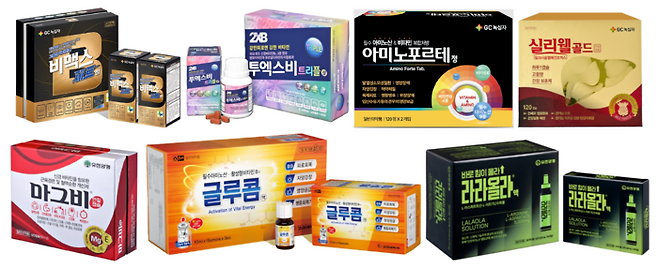 다양한 약국용 피로회복제 제품들. 내 피로의 원인이 무엇인 지에 따라 ‘최적의 효과’가 달라진다. [각 사 홈페이지]