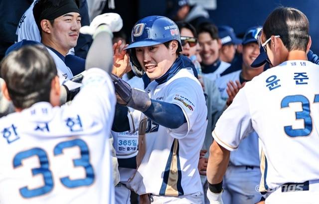 16일 키움전에서 클러치 능력을 과시한 도태훈. 사진=NC 제공