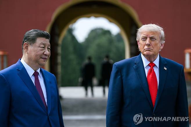 시진핑 주석과 트럼프 대통령 [UPI=연합뉴스 자료사진. 재판매 및 DB 금지]