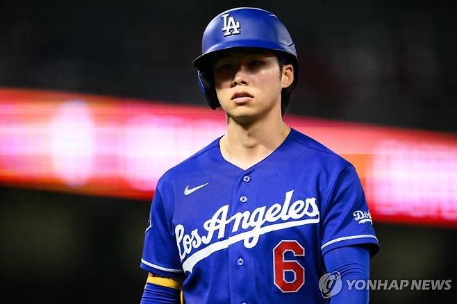 무안타에 머문 김혜성 [Mandatory Credit: William Liang-Imagn Images=연합뉴스 자료사진]