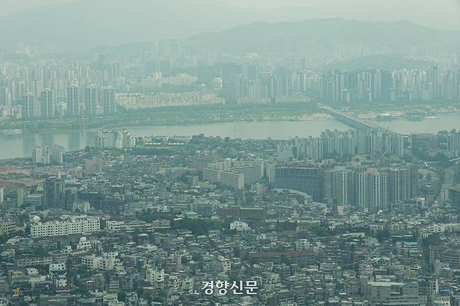 서울 강남권 아파트 단지 모습.  문재원 기자