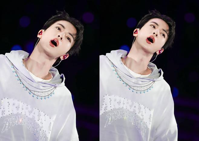 'JIN STANFORD TAKEOVER' 방탄소년단 진, 압도적 '깃발 석진'..스탠퍼드 뒤흔든 완벽 라이브