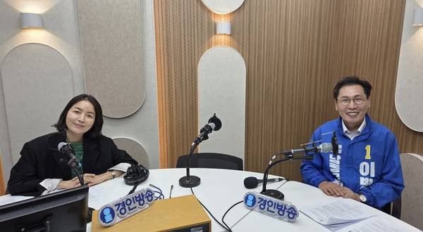 이병래 더불어민주당 남동구청장 후보(오른쪽), 박주언 앵커 2026.5.20 [경인방송 시사뉴스팀]