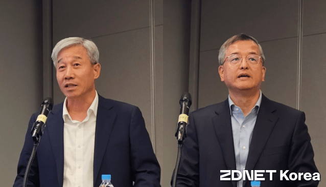 이풍우 대동금속 대표(왼쪽)와 서종환 대동기어 대표 (사진=지디넷코리아)