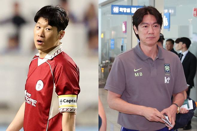 2002 국제축구연맹(FIFA) 한일 월드컵 4강 신화의 주역인 박지성 해설위원이 홍명보호의 2026 FIFA 북중미 월드컵 8강 진출 가능성을 긍정적으로 전망했다. 사진은 왼쪽부터 박지성 해설위원, 홍명보 감독. /사진=뉴시스