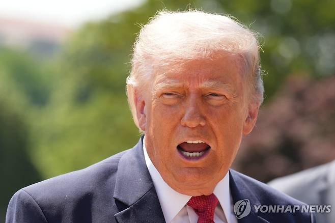 트럼프 대통령 [AP 연합뉴스. 재판매 및 DB 금지]