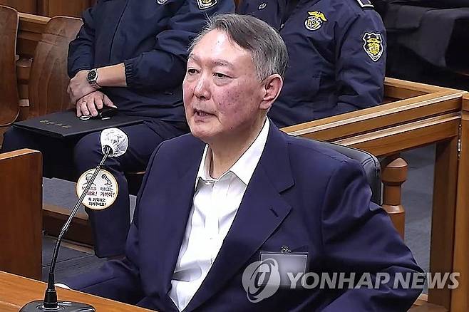 윤석열 전 대통령 [서울중앙지법 제공. 재판매 및 DB 금지]