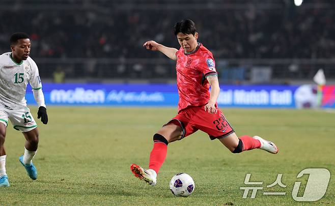 축구 대표팀 설영우.  ⓒ 뉴스1 이승배 기자