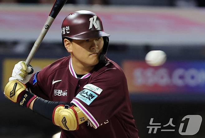 키움 히어로즈 포수 김건희. 2026.4.1 ⓒ 뉴스1 이호윤 기자