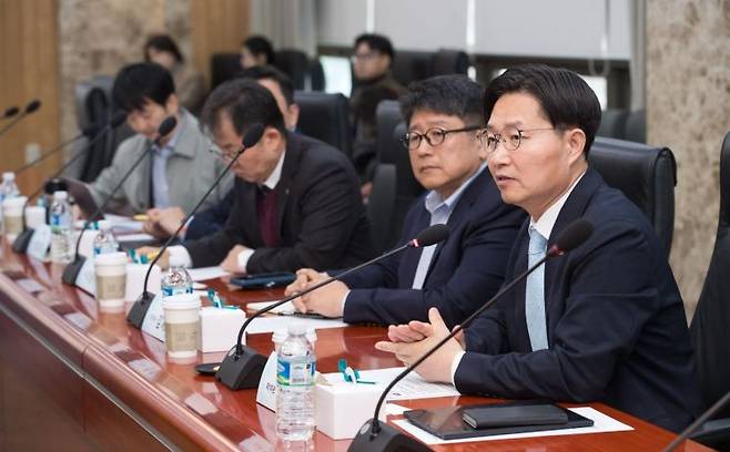 구혁채 과학기술정보통신부 제1차관이 한 행사에 참여해 인사말을 하고 있다. 사진은 기사와 직접적 관련이 없음. 연합뉴스 제공