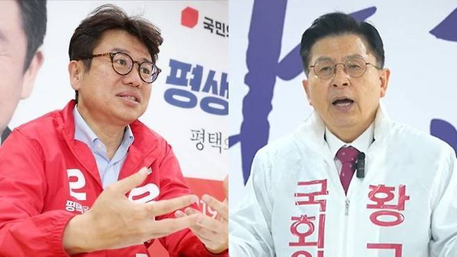 왼쪽부터 유의동 국민의힘 후보와 황ㅂㅂㅊ교안 자유와혁신 후보.ⓒ데일리안 홍금표 기자·황교안 캠프