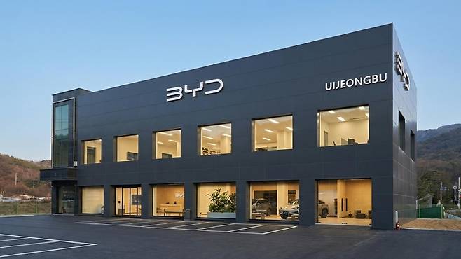 BYD 전시장 자료 사진 [사진출처=BYD]