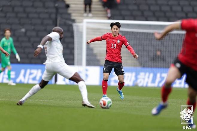[서울=뉴시스] 한국 축구 국가대표 미드필더 이강인. (사진=대한축구협회 제공) *재판매 및 DB 금지